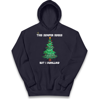 I swallow Christmas Kids Hoodie