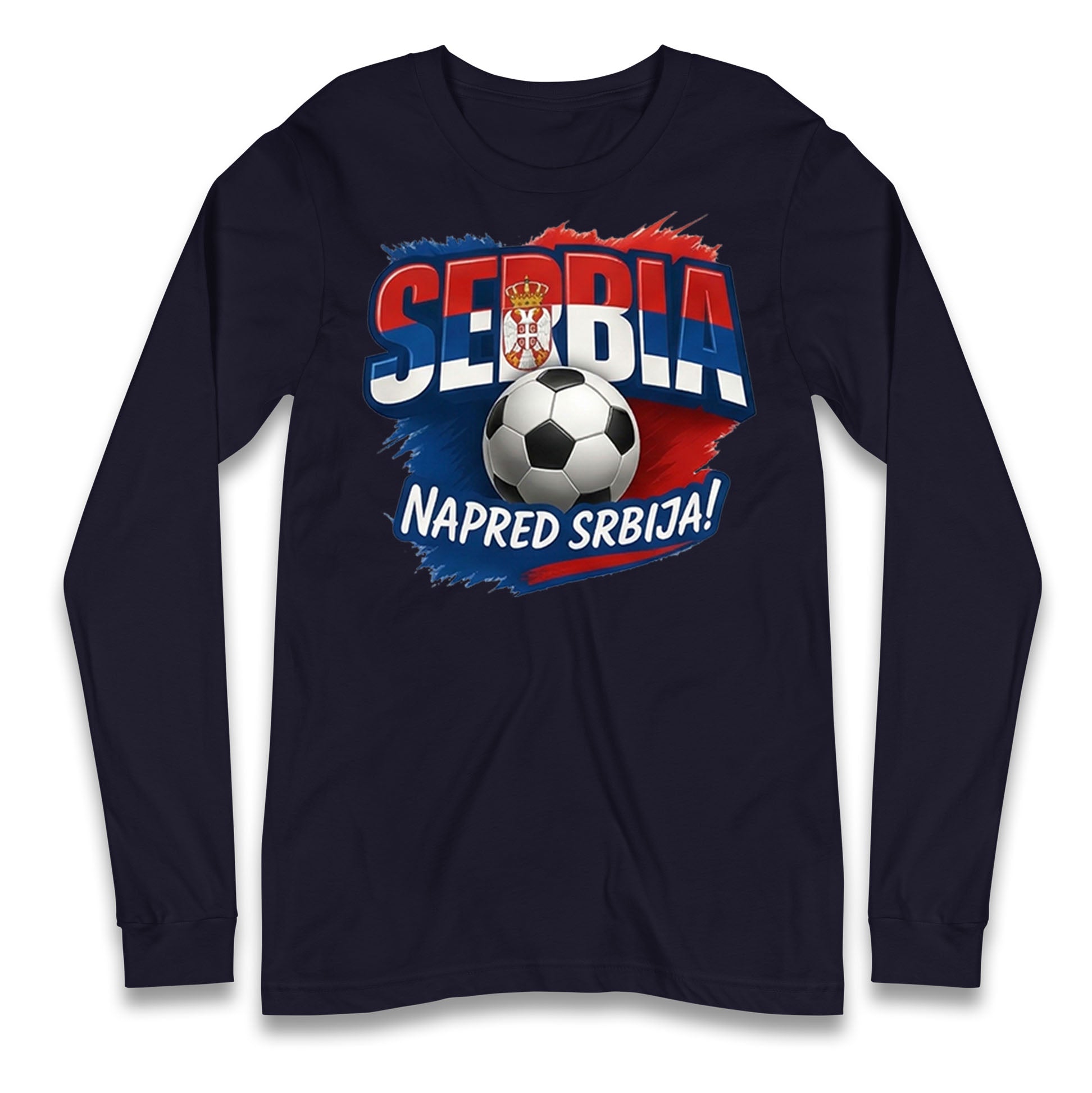 Serbia Retro World Cup Longsleeve T Shirt