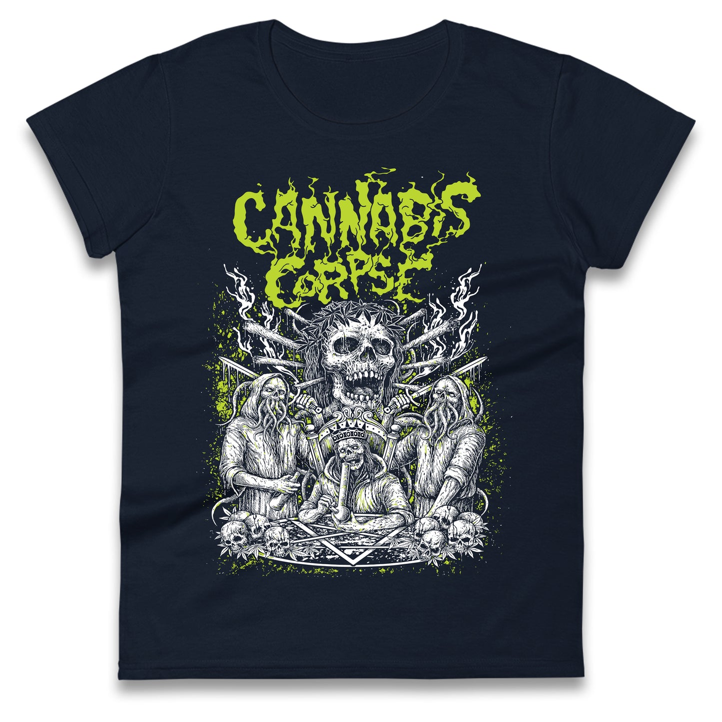 Cannabis Corpse Band Ladies T Shirt