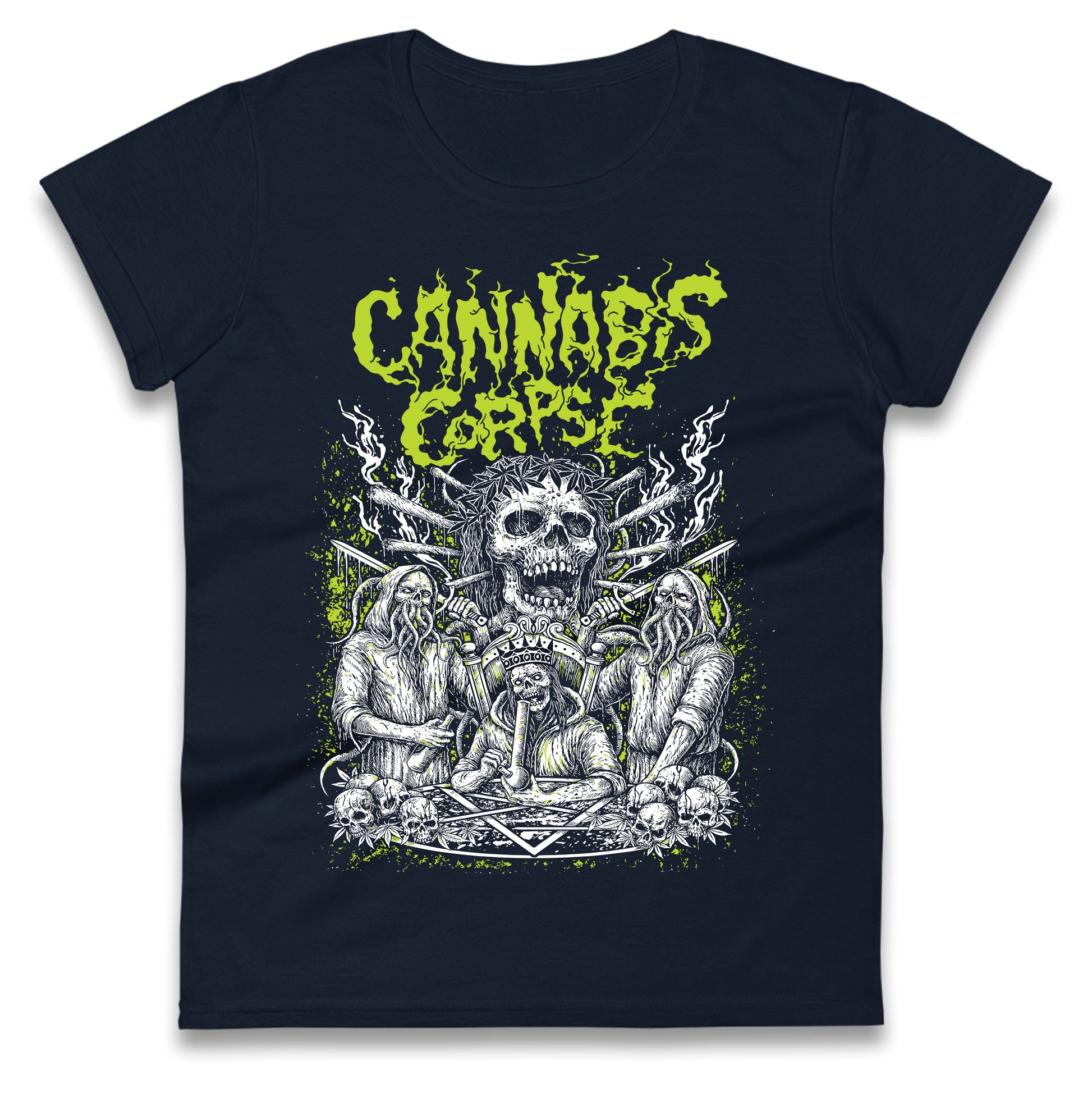 Cannabis Corpse Band Ladies T Shirt