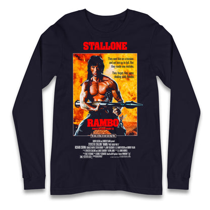 Rambo Movies Longsleeve T Shirt 