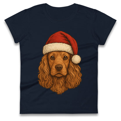 Cocker Spaniel Christmas Ladies T Shirt