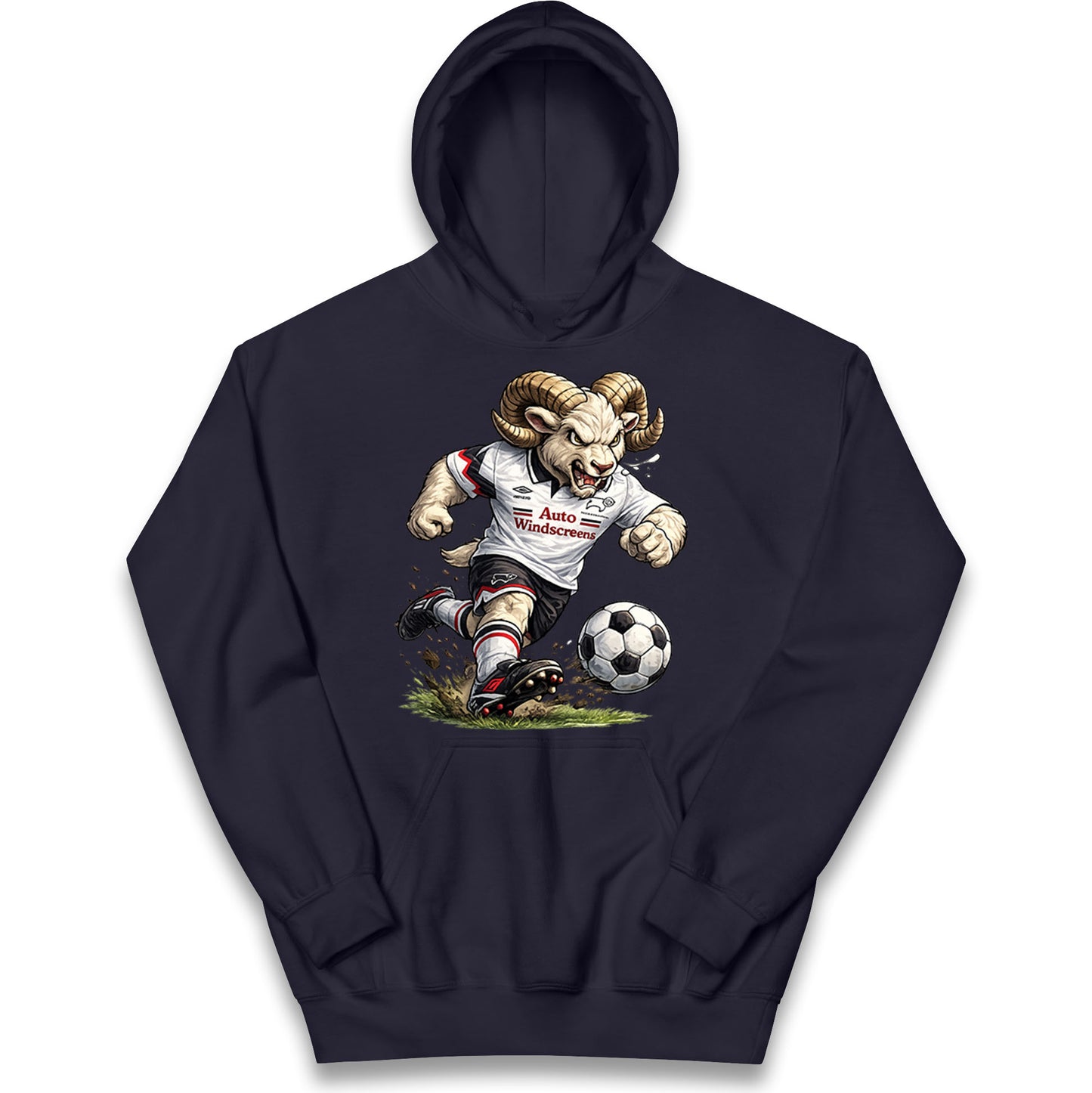 Old School Derby County Kids Hoodie 