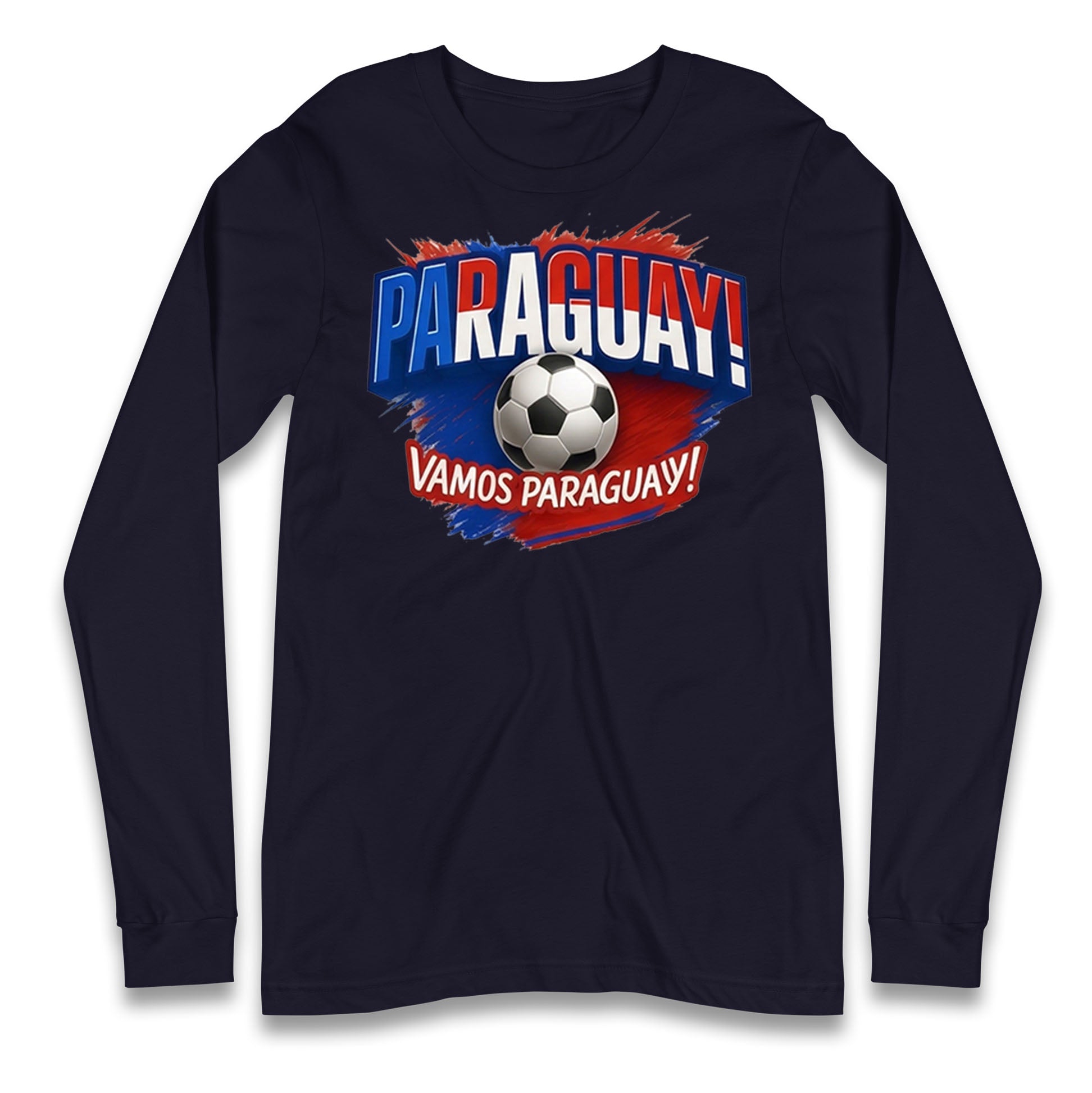 Paraguay Retro World Cup Longsleeve T Shirt