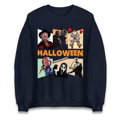 Horror Characters Halloween Horror Nights Unisex Sweatshirt
