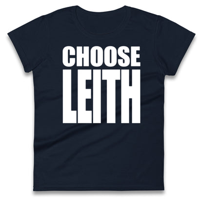 Hibs FC Choose Leith Football Ladies T Shirt 