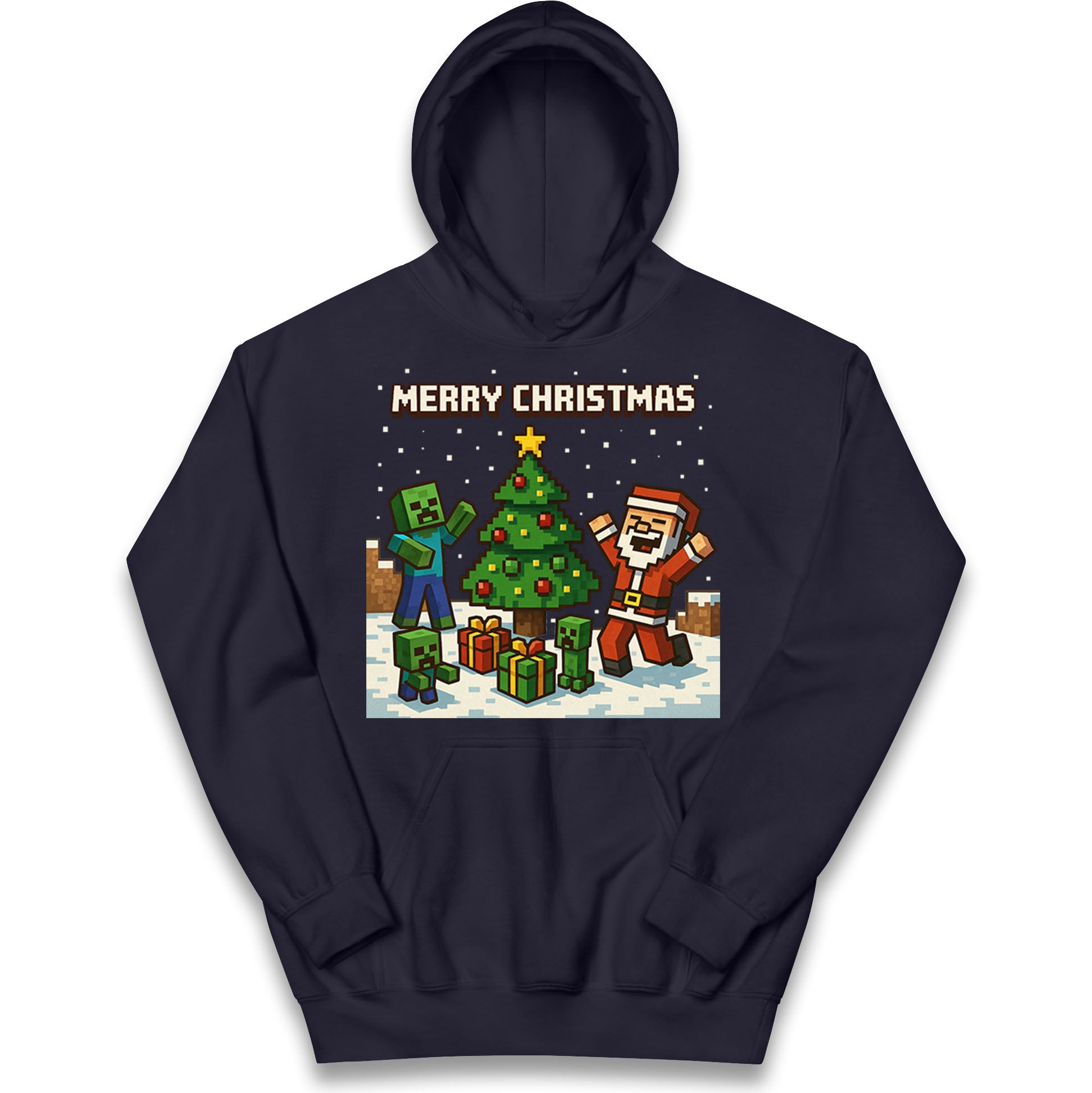 Minecraft Christmas Kids Hoodie