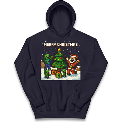 Minecraft Christmas Kids Hoodie