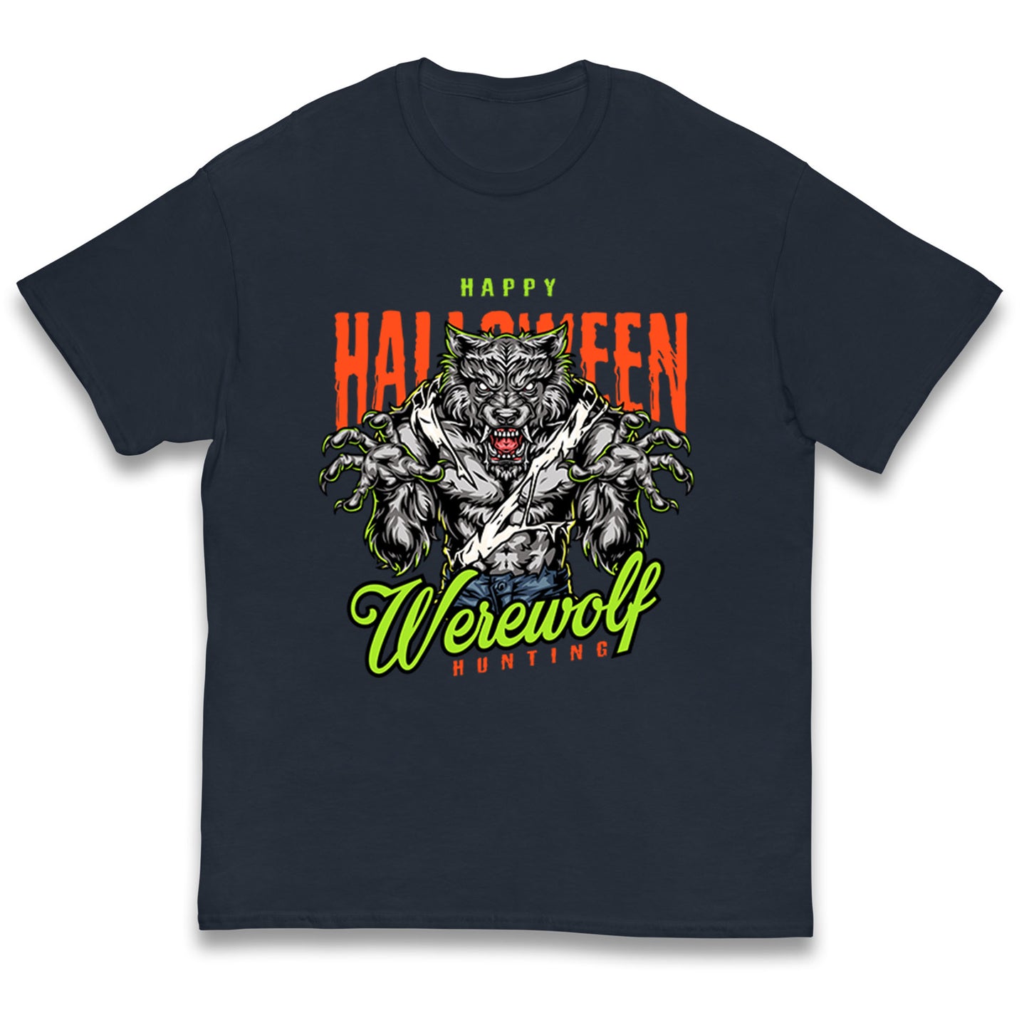 Halloween Werewolf Kids T Shirt