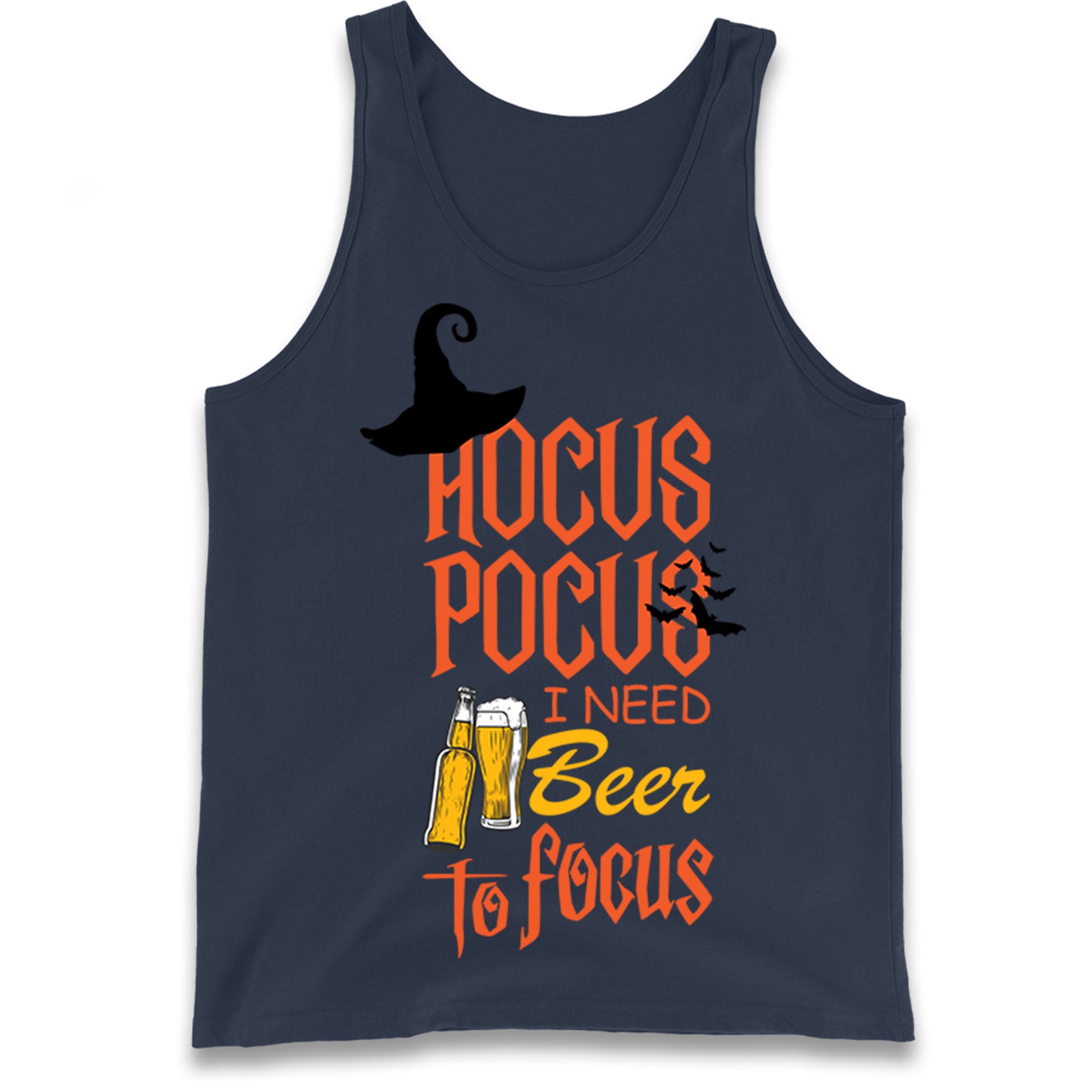 Hocus Pocus I Need Beer To Focus Tank Top
