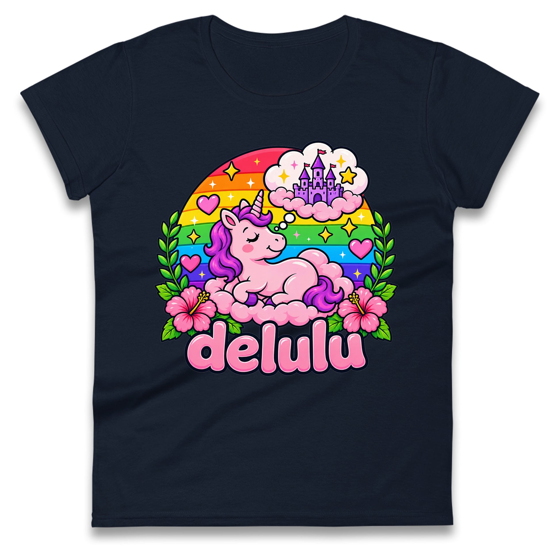 Delulu Unicorn Ladies Tee