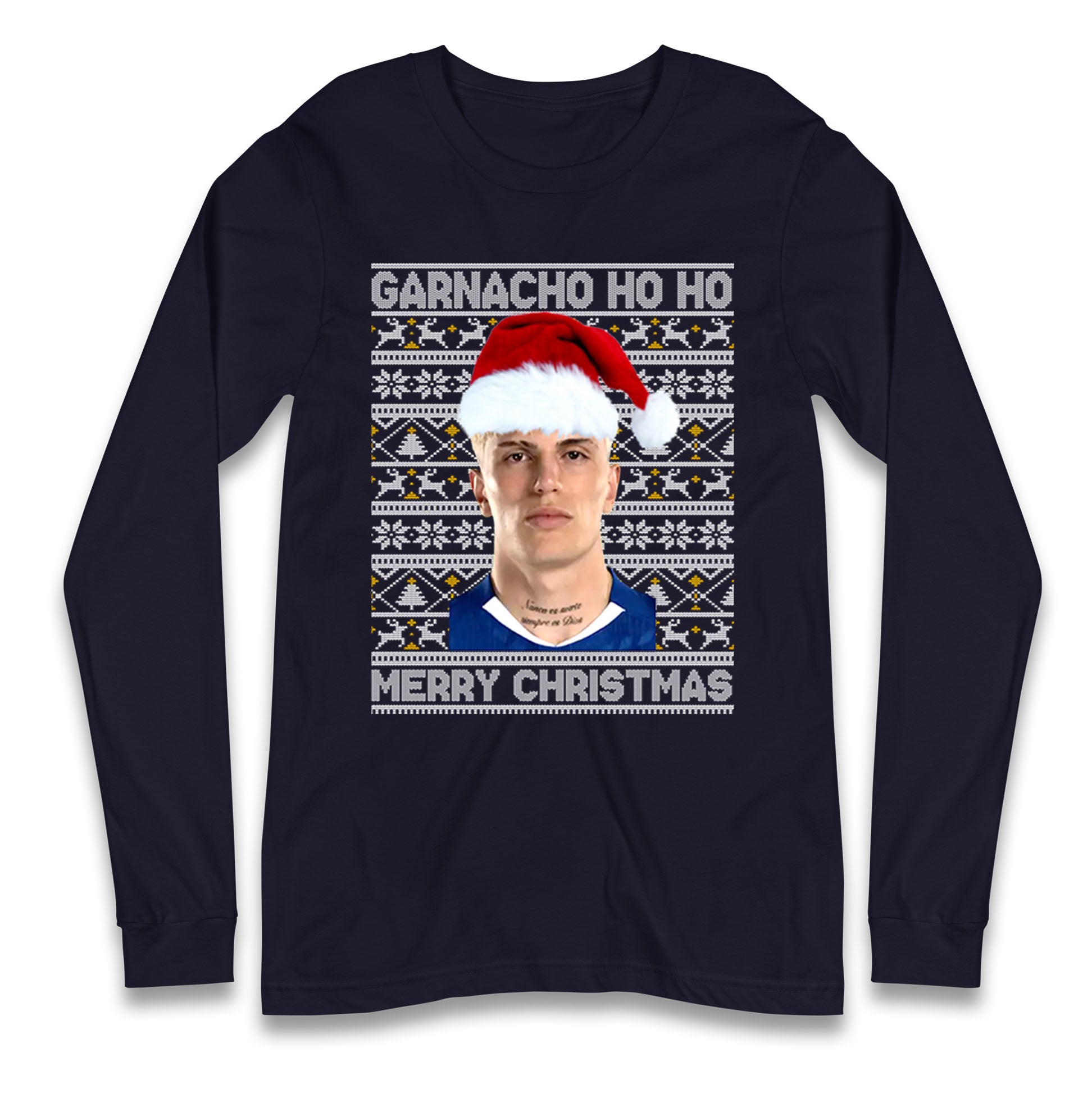 Garnacho Christmas Longsleeve T Shirt