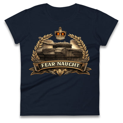 Fear Naught Royal Tank Regiment Ladies T Shirt