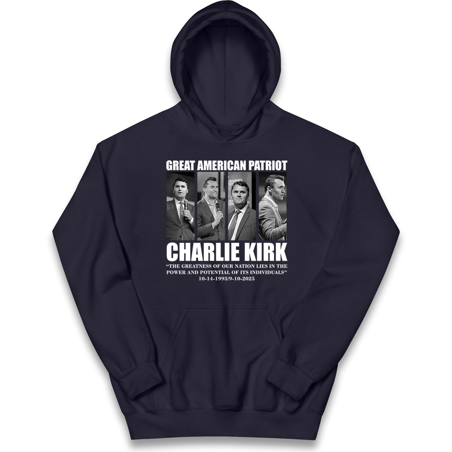 Charlie Kirk Kids Hoodie