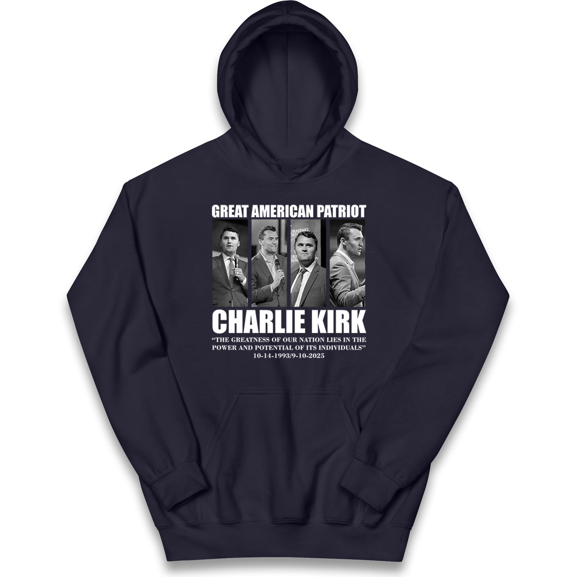 Charlie Kirk Kids Hoodie