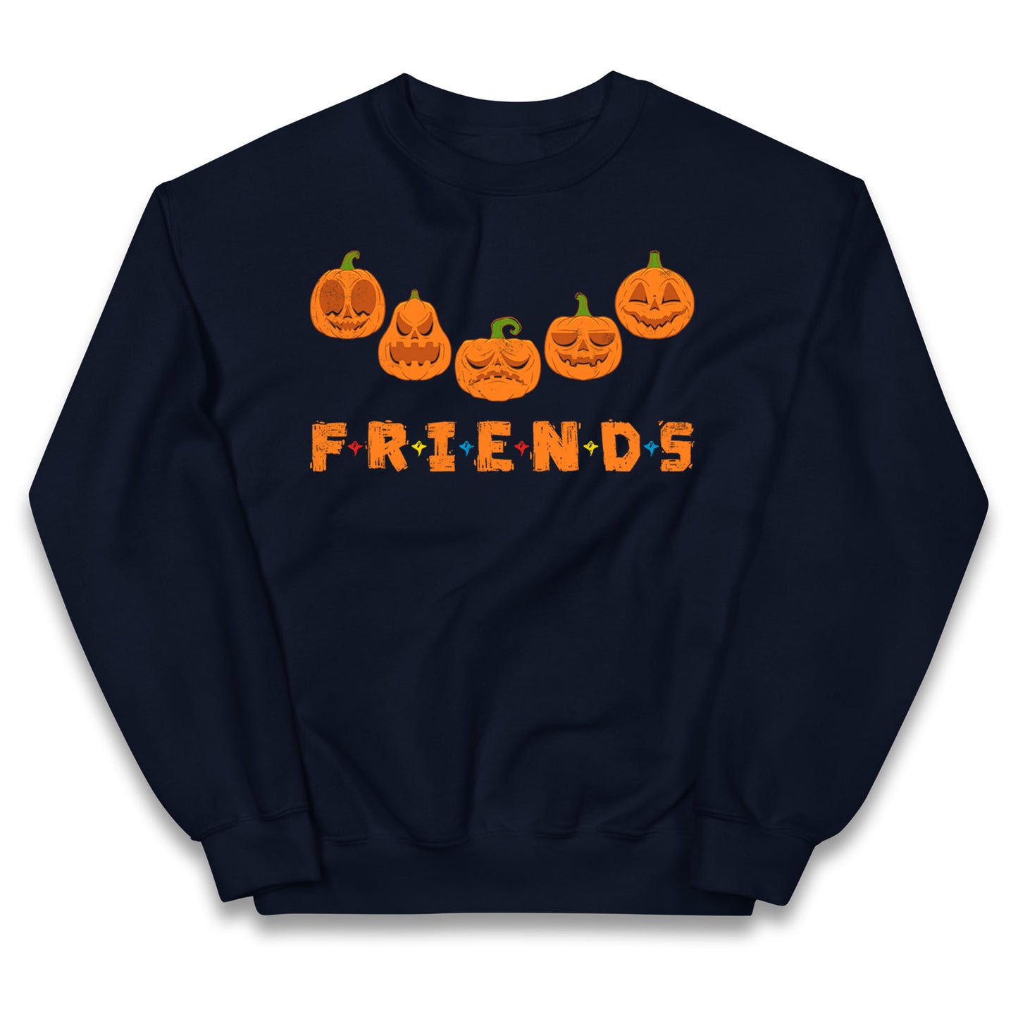 Scary Pumpkins Friends Halloween Jumper
