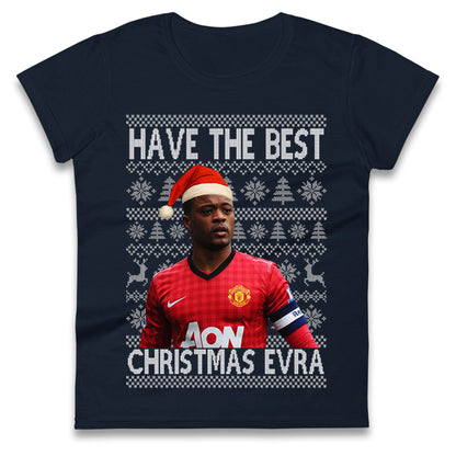 Man Utd Xmas Ladies T Shirt