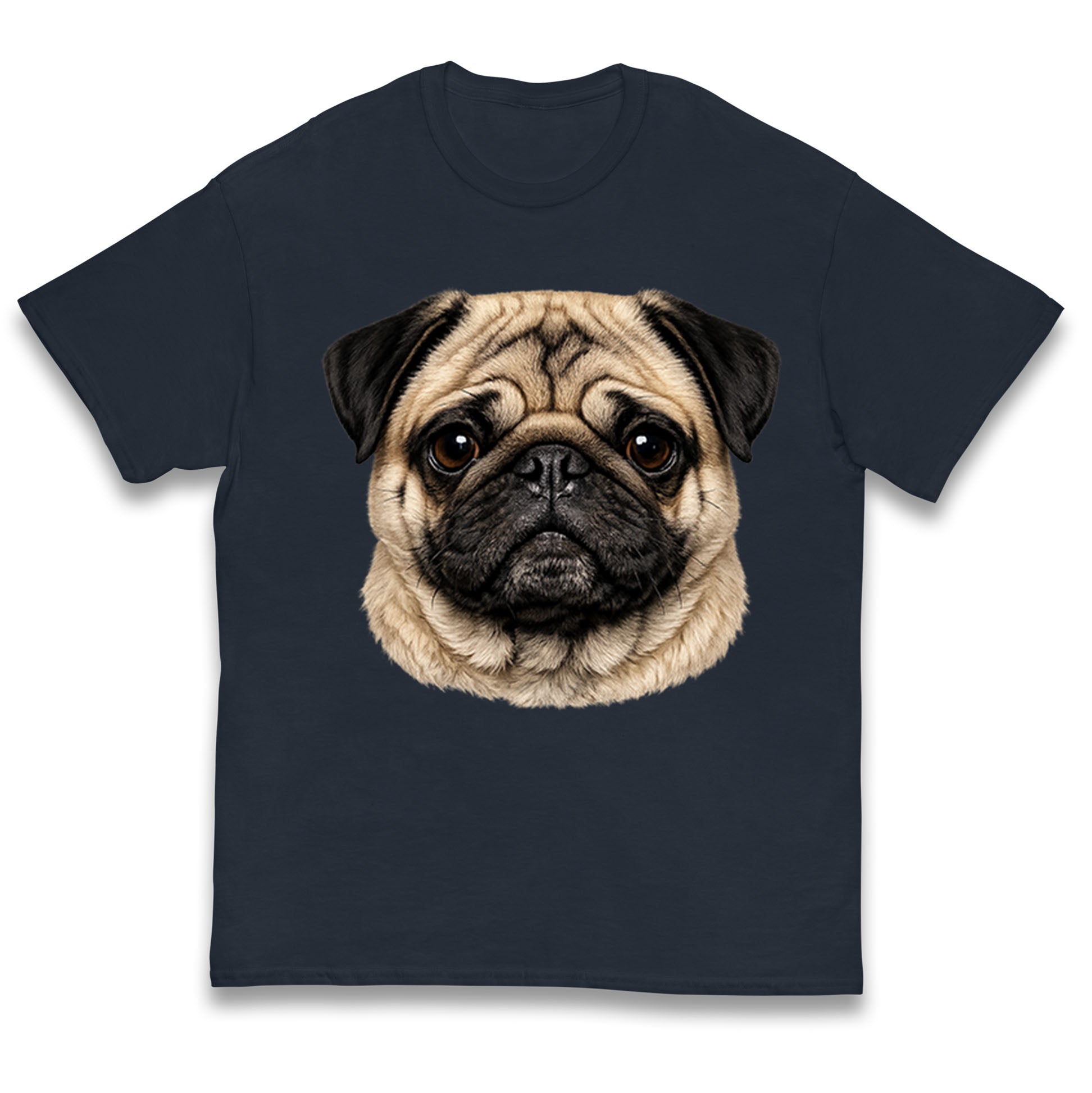 Pug Dog Face Kids T Shirt