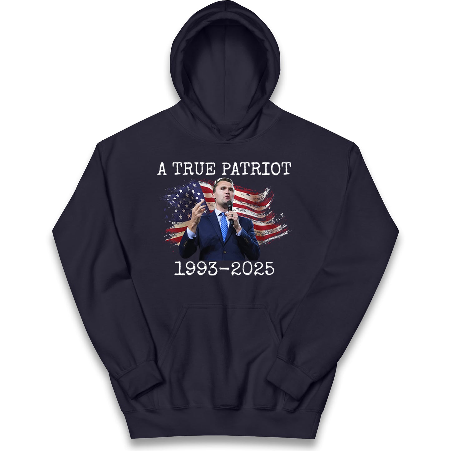 Charlie Kirk Tribute Kids Hoodie