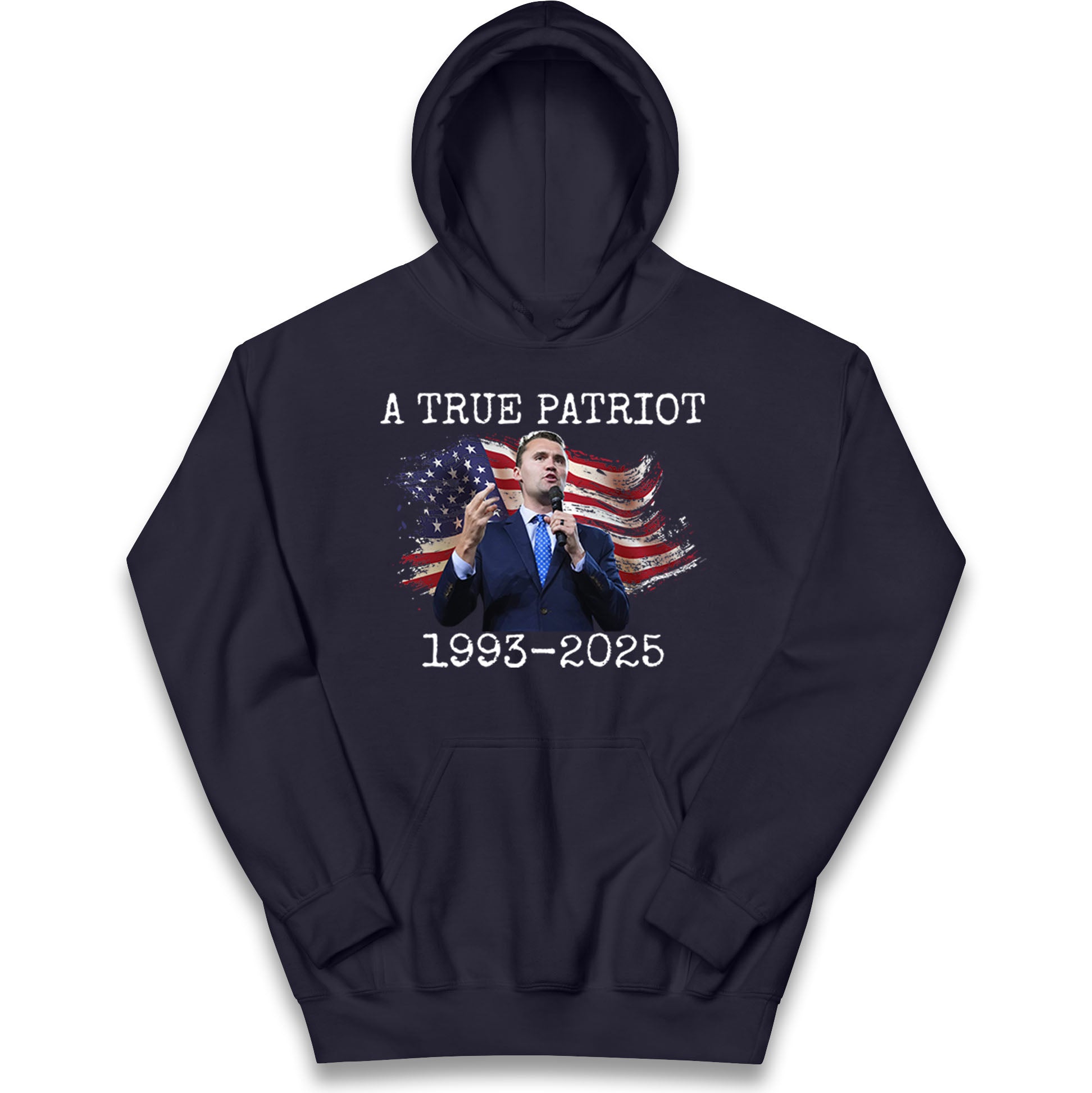 Charlie Kirk Tribute Kids Hoodie