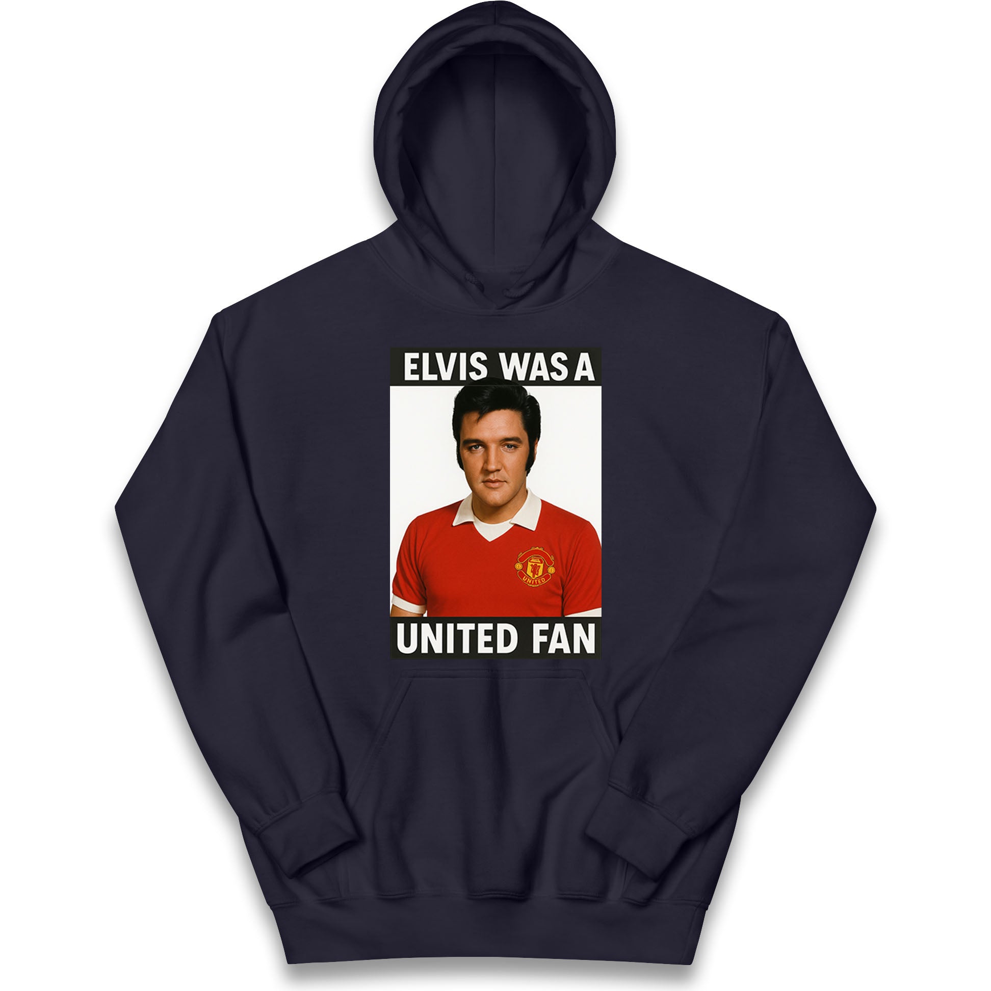 Elvis Presley Mnchester United Kids Hoodie