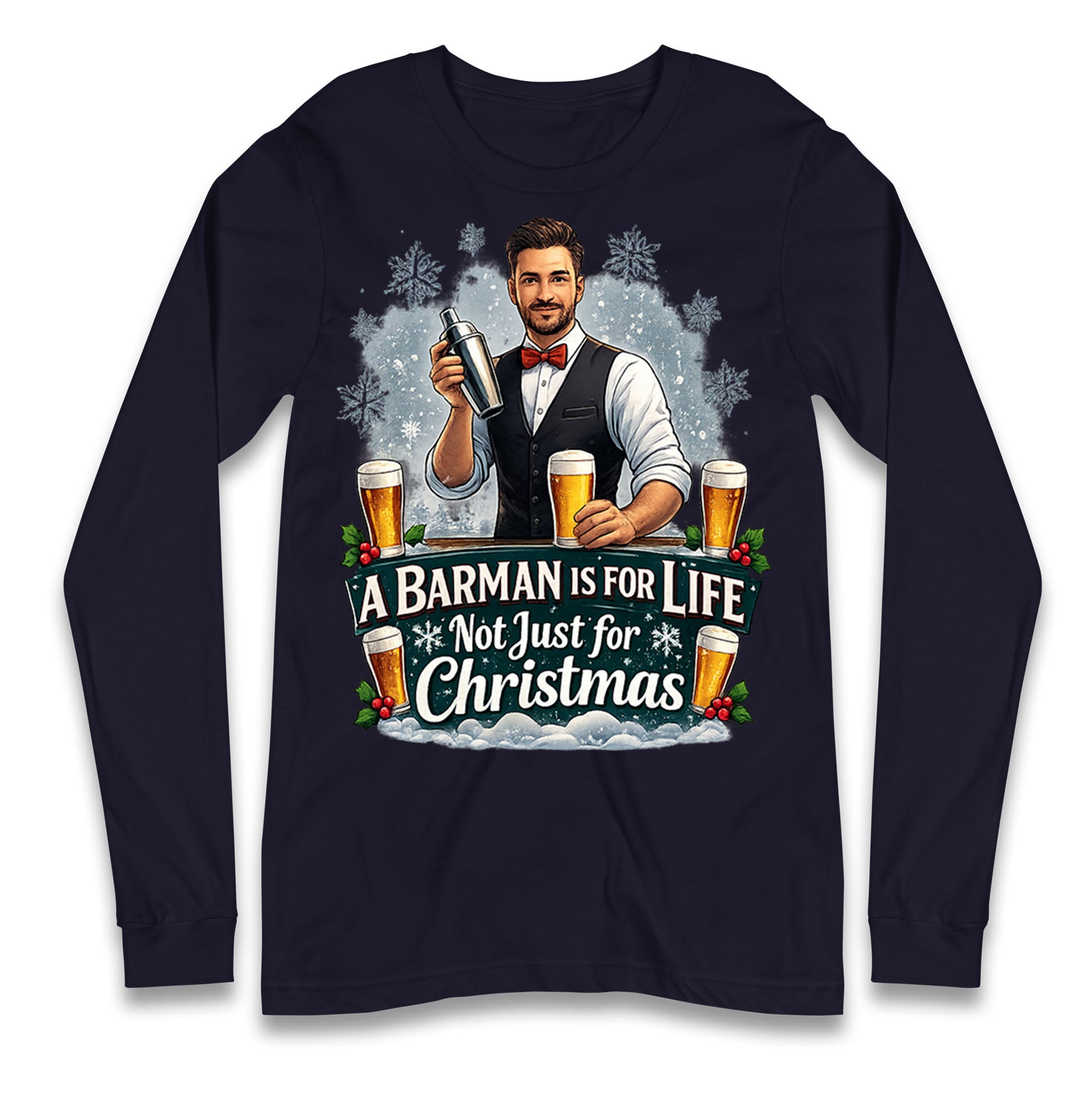 Barman Christmas Longsleeve T Shirt