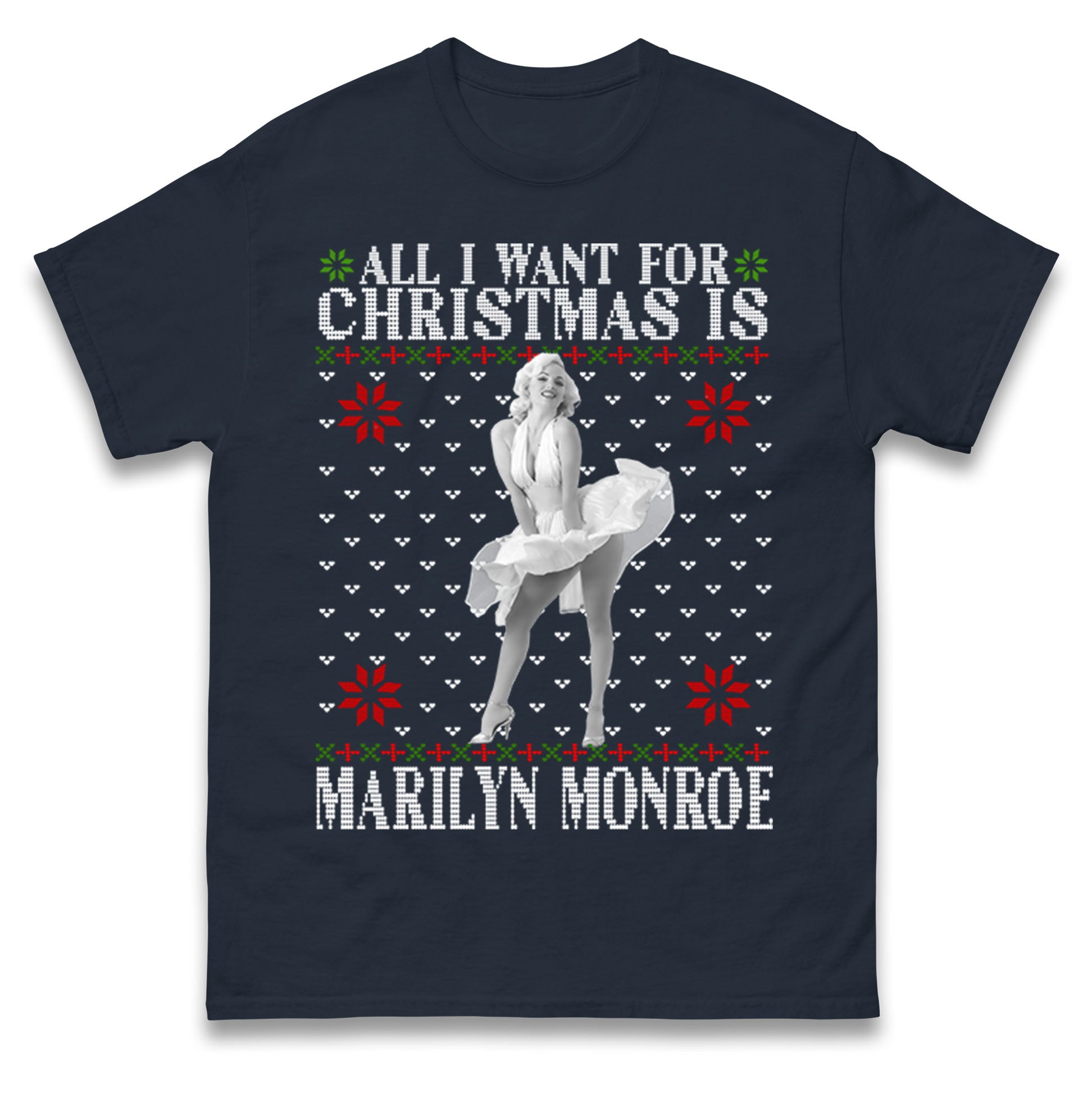 marilyn monroe christmas t shirt