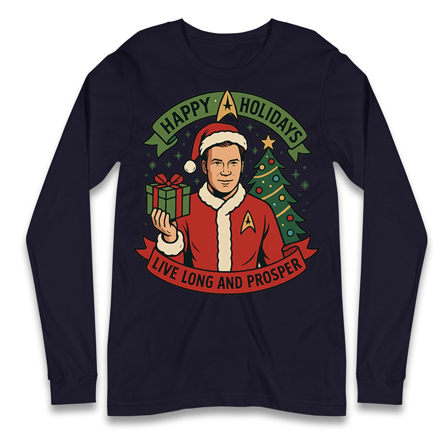 Star Trek Christmas Longsleeve T Shirt