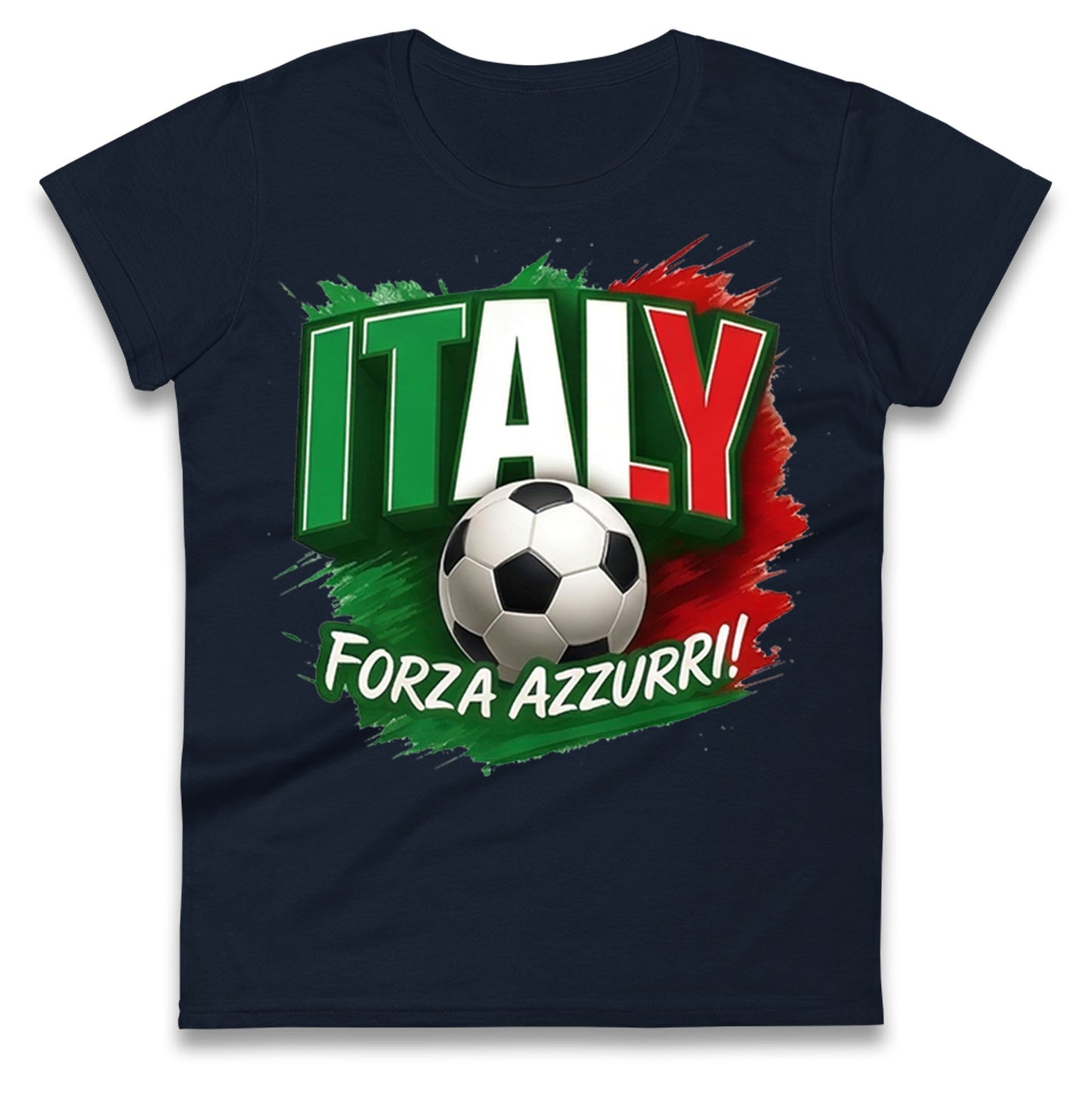 Italy Retro World Cup Ladies T Shirt 