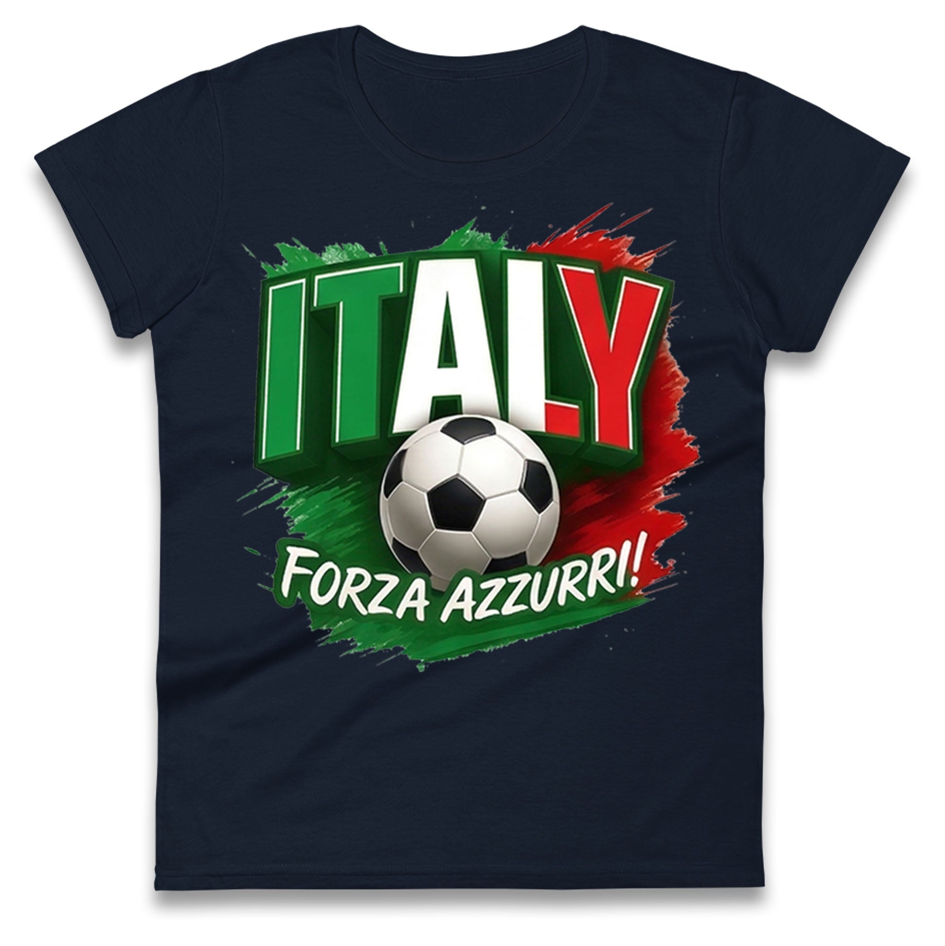 Italy Retro World Cup Ladies T Shirt 