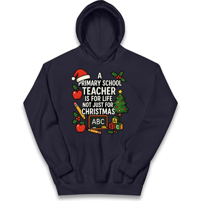 Primary School Teacher Christmas Kids Hoodie