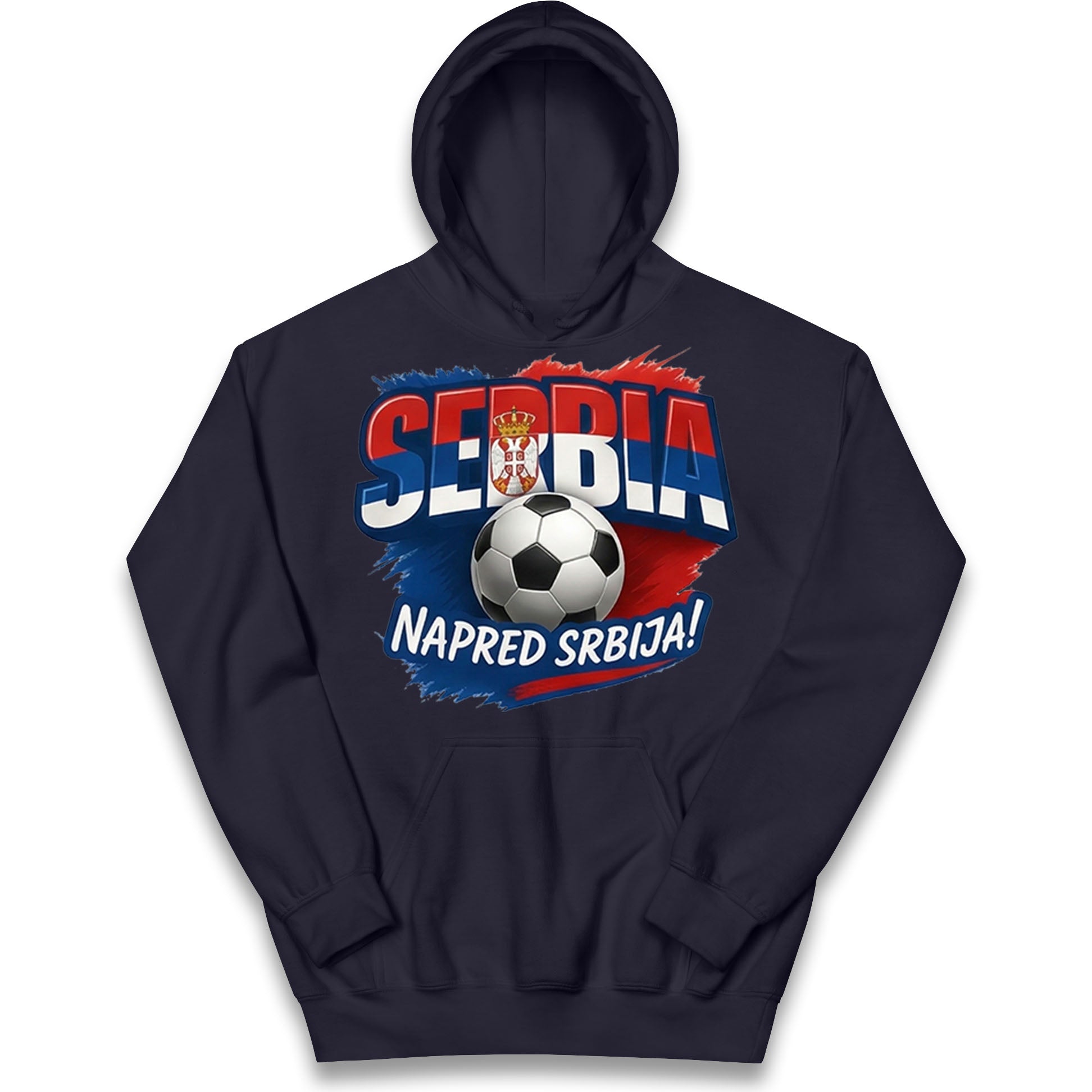 Serbia Retro World Cup Kids Hoodie