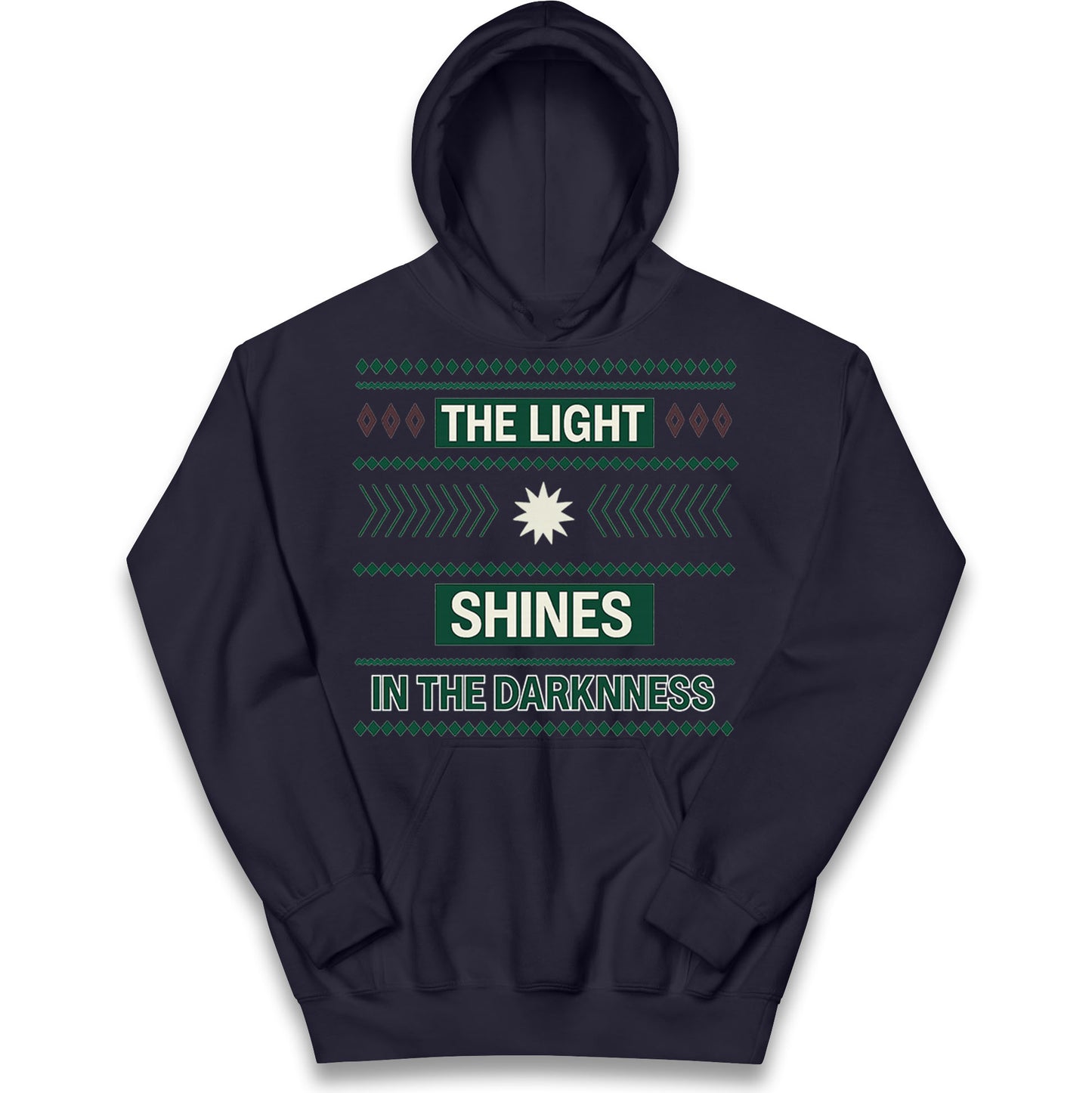 The Light Shines in the Darkness Kids Hoodie