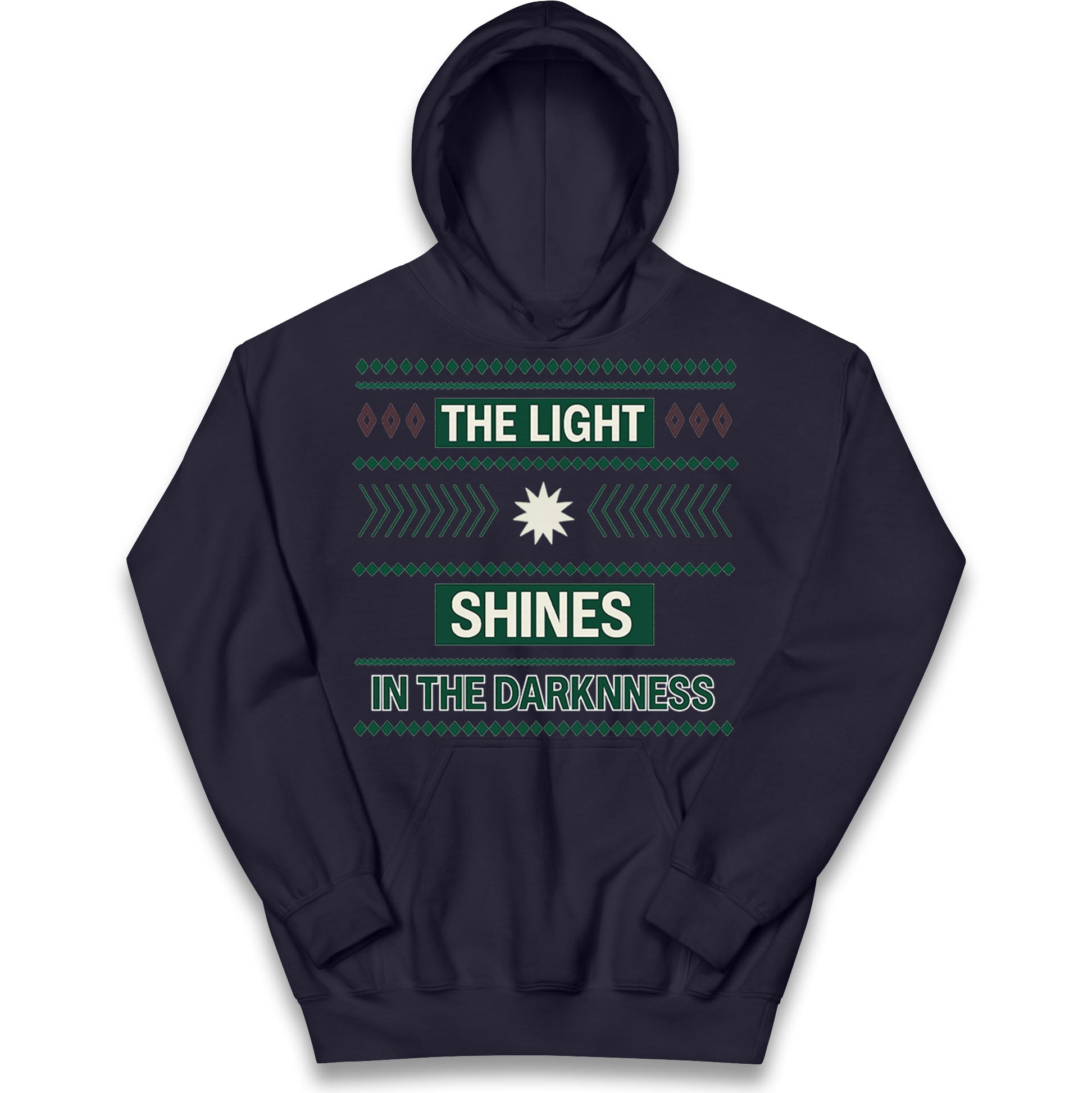 The Light Shines in the Darkness Kids Hoodie
