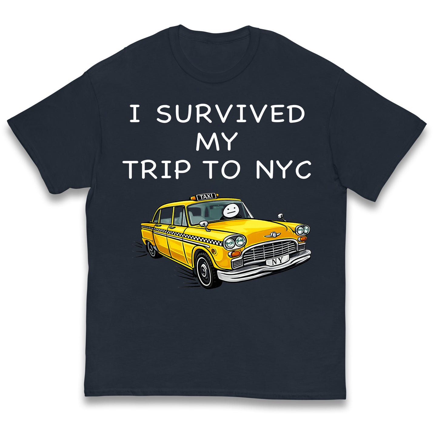 I Survived My Trip To NYC Yellow Taxi Kids T Shirt
