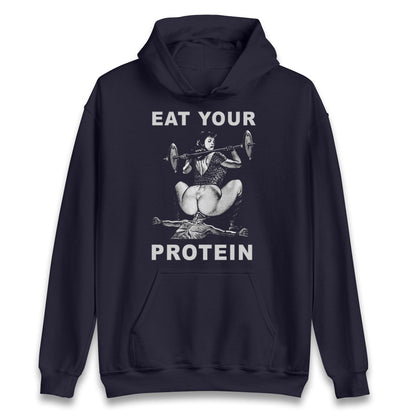 Breakfast Of Champions Eat Your Protein SarcasticHoodie
