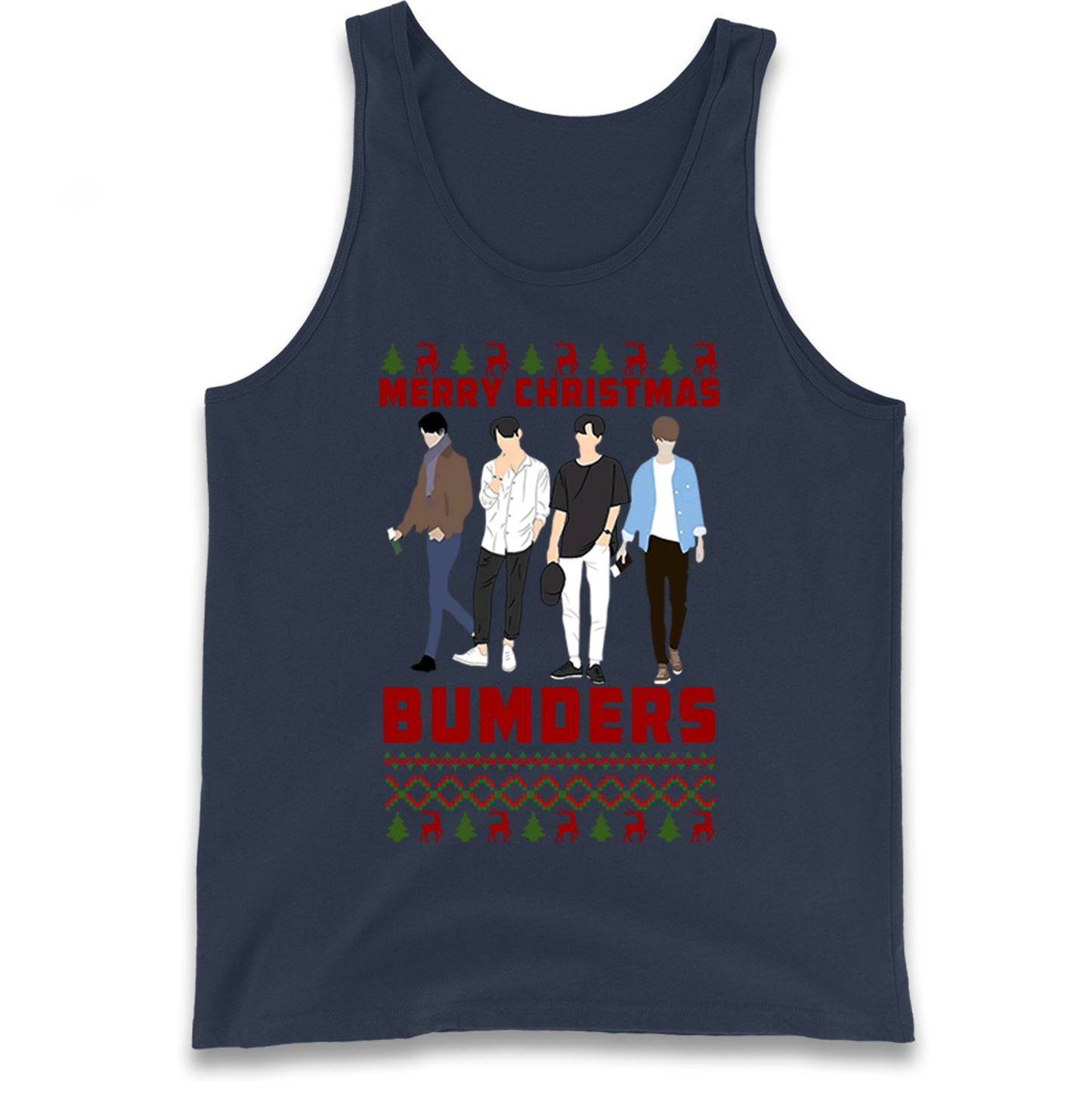Merry Christmas Bumders The Inbetweeners Tank Top