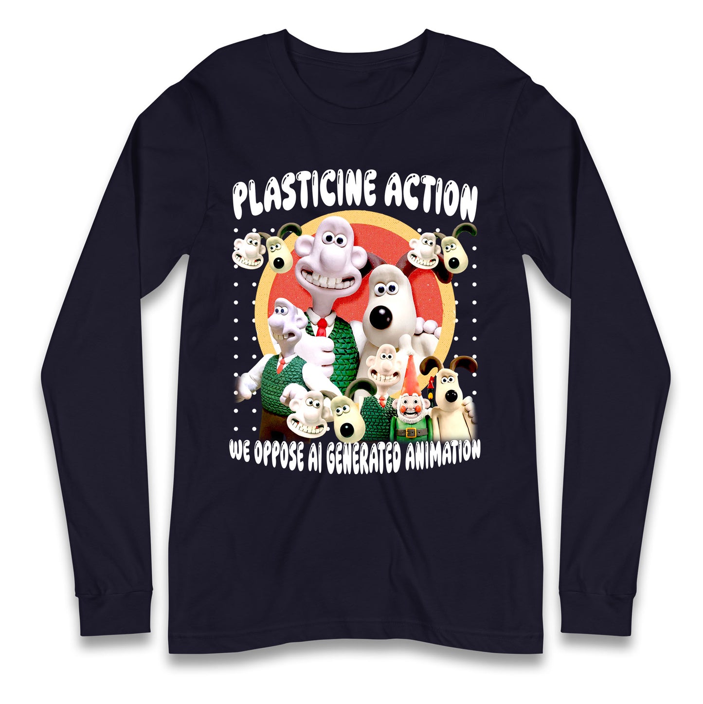 Plasticine Action Figure Longsleeve T Shirt