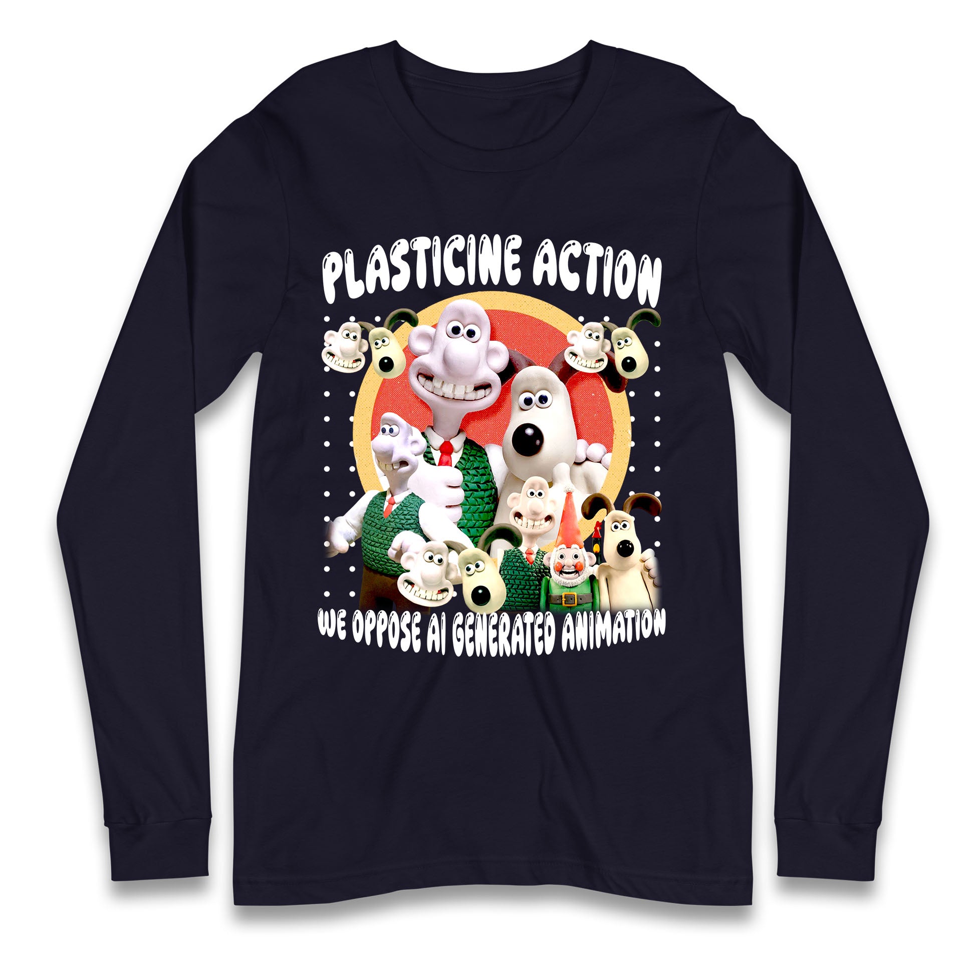 Plasticine Action Figure Longsleeve T Shirt