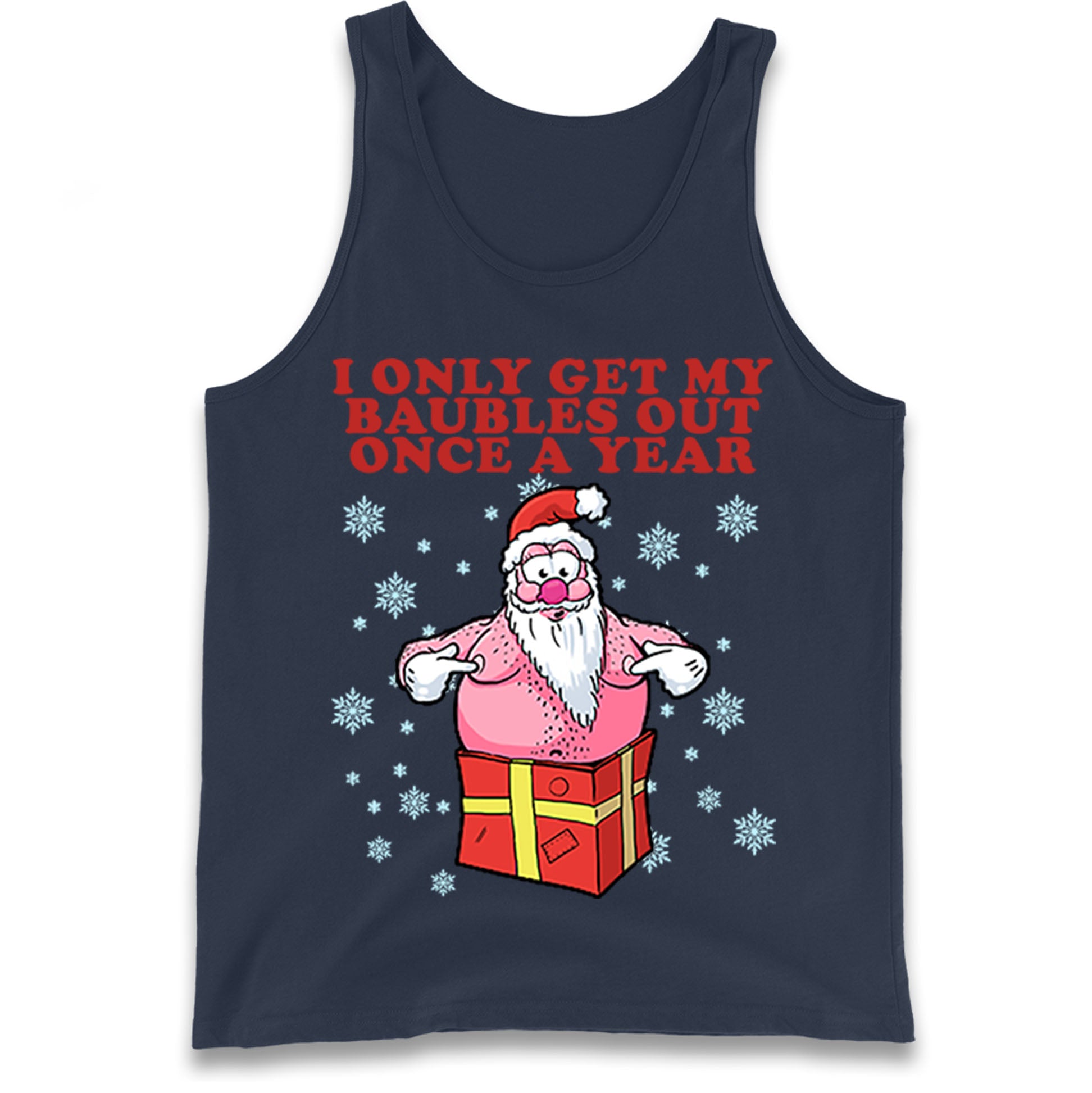 Fat Santa Christmas Funny Tank Top