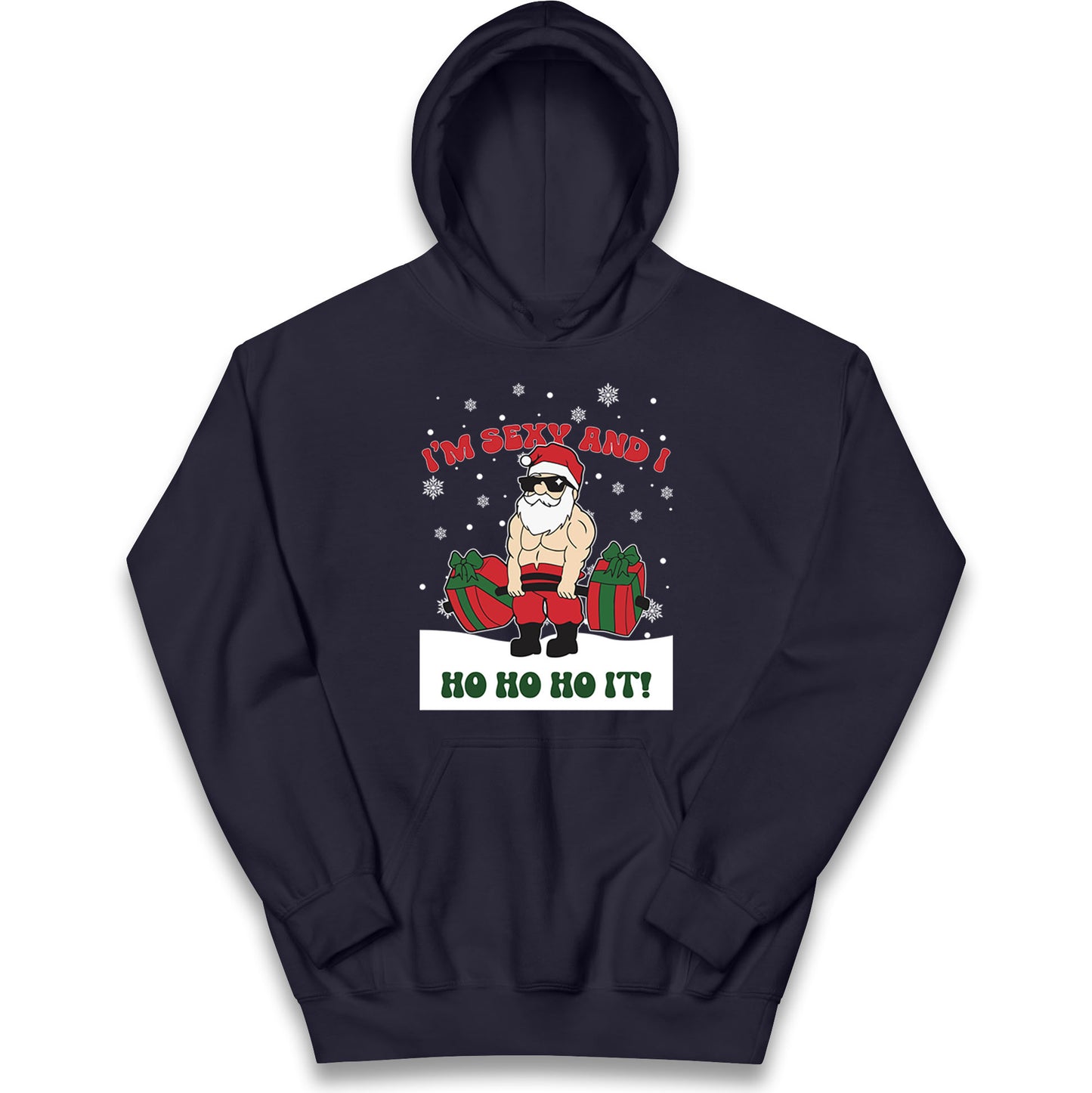 Santa Claus Ho Ho Ho Kids Hoodie