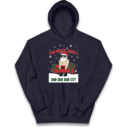 Santa Claus Ho Ho Ho Kids Hoodie