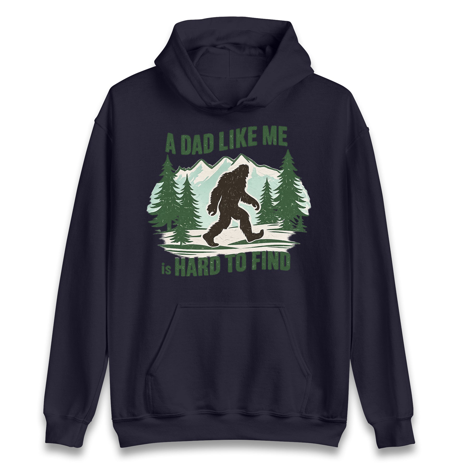 Retro Funny Bigfoot Dad Hoodie