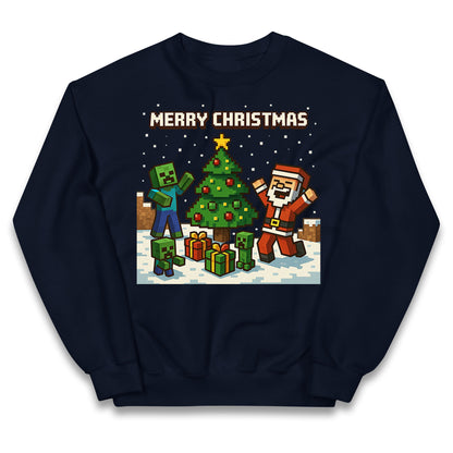 Minecraft Merry Christmas Kids Jumper

