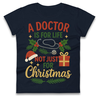 Doctor Christmas Ladies T Shirt