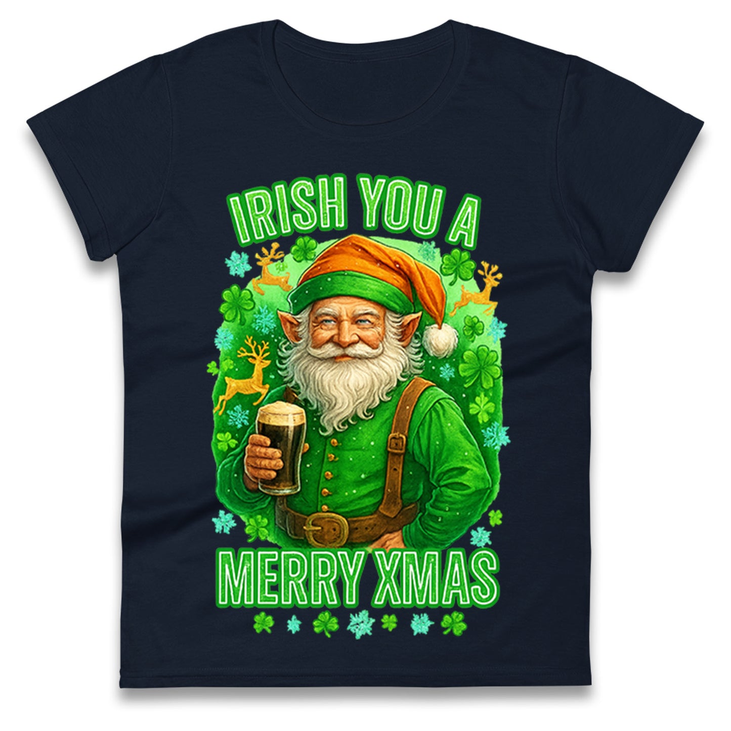 Irish Christmas Ladies T Shirt