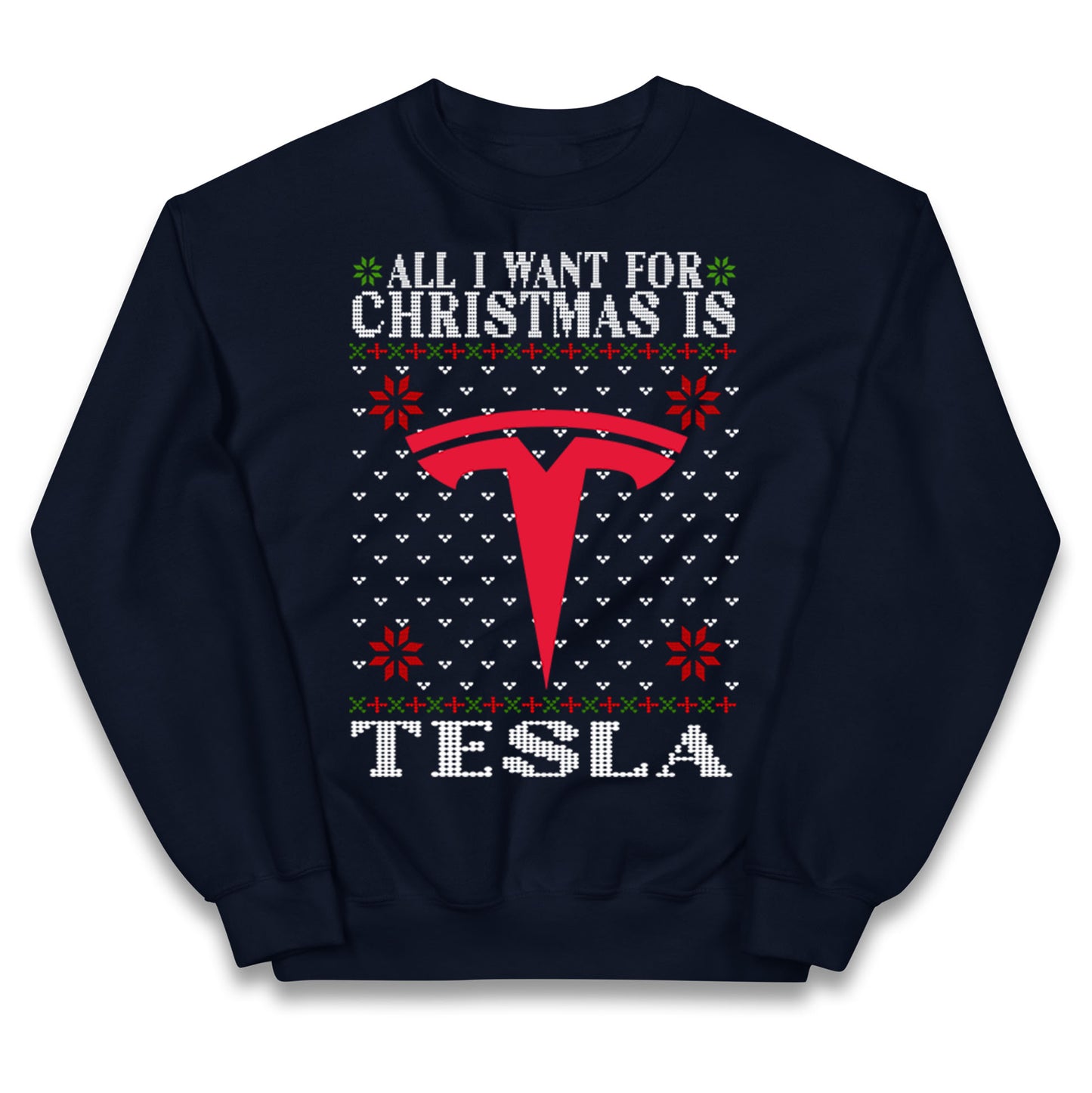 tesla christmas jumper