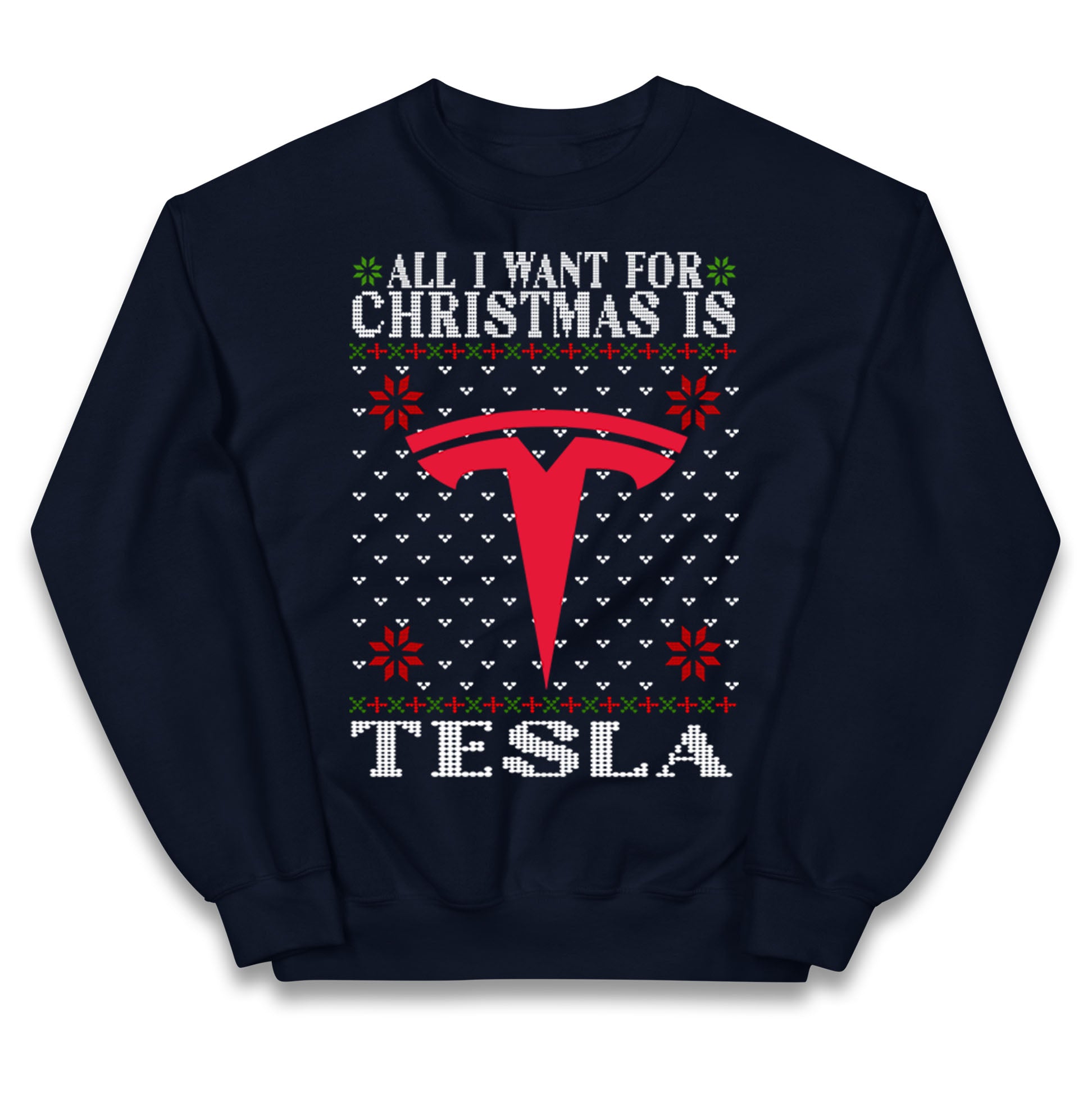 tesla christmas jumper