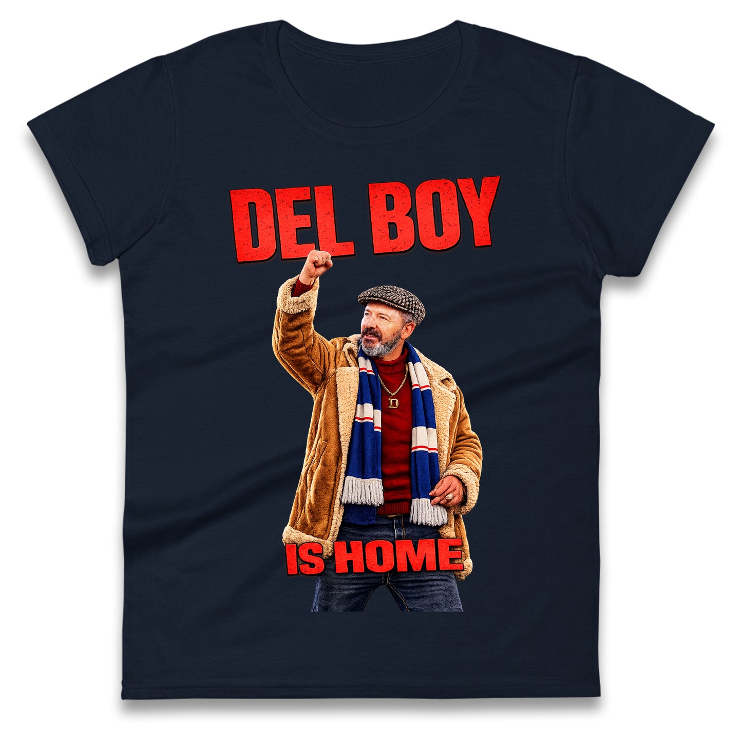 Derek McInnes Rangers Del Boy Football Ladies Tee