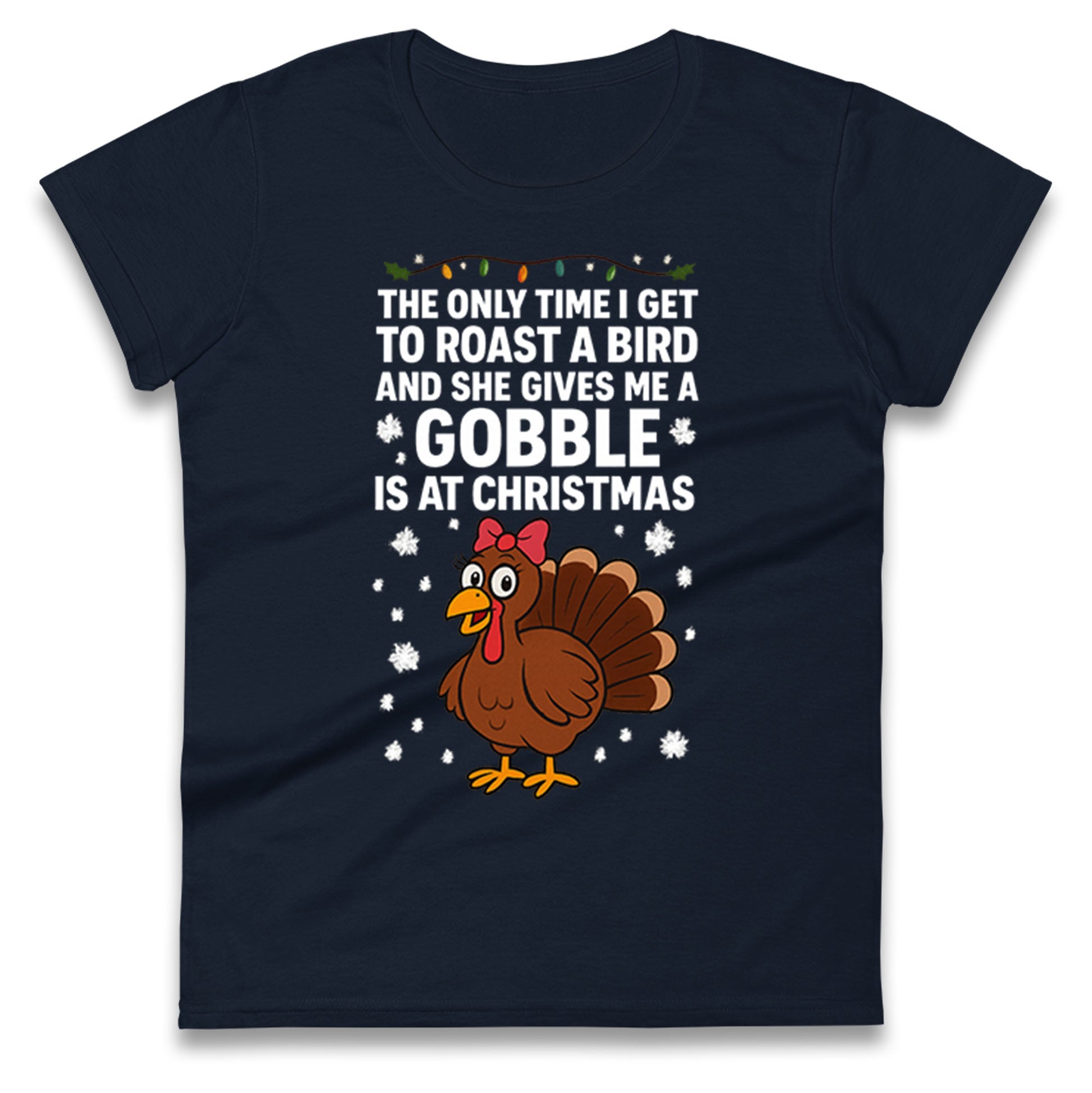 Rude Christmas Ladies T Shirt
